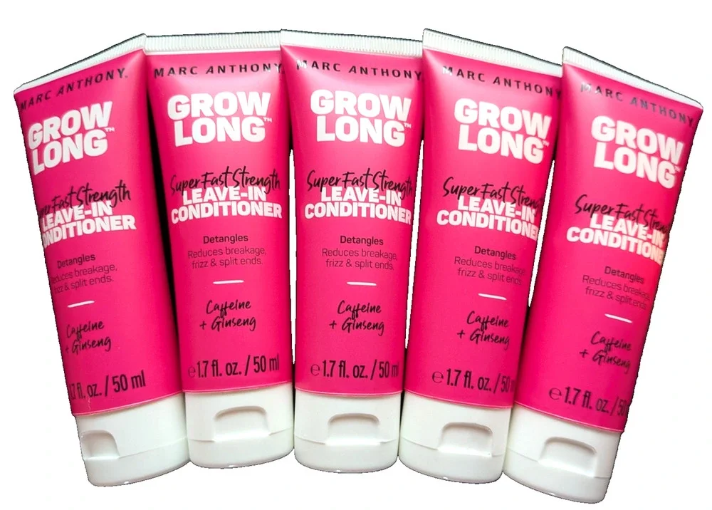 5x Marc Anthony Grow Long Leave-In Conditioner Travel Size 1.7floz Each SEALED